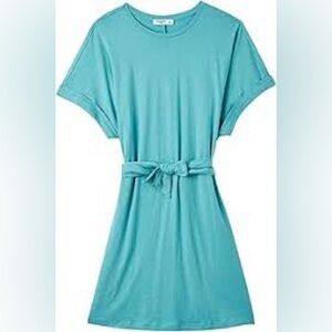 NWOT ZENANA OUTFITTER Teal Belted tie front oversized Dress 👗Women’s Plus SZ 2XL
